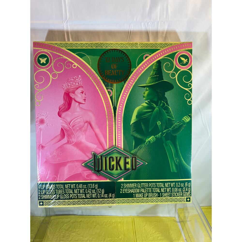 NEW Wicked 12 Days of Beauty Advent Calendar Christmas Holiday Makeup Set